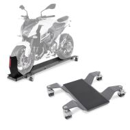 Manøvreringsskinne med vippe Smart Mover opptil 450 kg i grått + manøvreringshjelp for hovedstativ Easy Mover II opptil 320 kg i grått