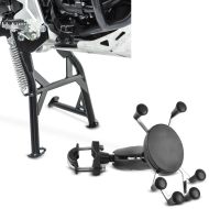 Set: Hauptständer für Yamaha Tenere 700 19-21 + Smartphonehalter SH8 für Lenker Handyhalter Aluminium Halterung_1