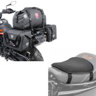 Sett: salvesker med haleveske RB25 + XF40 tørrpose 90 liter + gel setepute M universal komfortpute svart