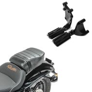 Sett: Pillion fotstøttesett med holder egnet for Harley Sportster 883 Iron 14-20 BL1 Craftride + pillion sete med polstring egnet for Harley Davidson Sportster Forty-Eight 48/ 883 Iron Craftride
