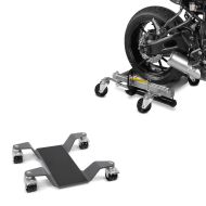 Sett: Bakhjulsmanøvreringshjelp Heavy Duty Mover 2 sølv + manøvreringshjelp for hovedstativ Easy Mover II opptil 400 kg i grått