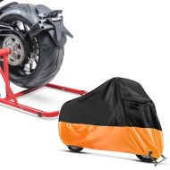 Sett: Enarmsstativ egnet for KTM 1290 Super Duke GT 16-21 reparasjonsstativ Single-Cl + presenning egnet for KTM 1290 Super Duke GT / R - 150 EXC / SX XL i oransje