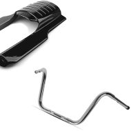 Sett: Bakskjermforlenger egnet for Harley Davidson Road King 96-08 Craftride + Styre Ape Hanger Fat Classic 1-1/4" høyde 12" egnet for Harley Davidson fra Craftride krom