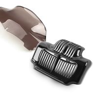 Set: Windschild Wave 9" für Harley Street Glide Special 15-21 braun + Ölkühler-Abdeckung für Harley Street Glide Special 15-16 schwarz_1