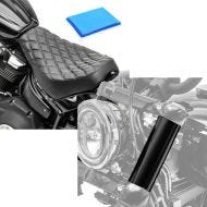 Sett: Solo sete gel egnet for Harley Davidson Softail Street Bob / Standard 18-24 seter DS4 + gaffeltrekk egnet for Harley Davidson Street Bob 18-24 gaffeltrekk Craftride GC2