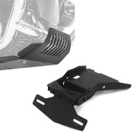 Sett: Motorbeskyttelse egnet for BMW R NineT 14-23 Motoguard aluminium frontspoiler undervognsbeskyttelse svart + skiltholder egnet for BMW R NineT / Pure 14-23 skiltholder Zaddox NH1