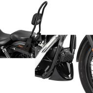 Sett: Sissy bar egnet for Harley Davidson Dyna Super Glide Custom 06-15 Craftride Fast Rider-L svart + frontspoiler egnet for Harley Davidson Dyna Super Glide Custom 06-15 Craftride