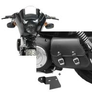 Sett: lampe maske MG8 egnet for Dyna Street Bob 06-17 lampe fairing klar Craftride + svingarm bag + holder egnet for Dyna Street Bob 06-17 Craftride
