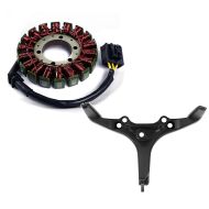 Sett: Dynamo stator egnet for Honda CBR 1000 RR Fireblade 04-07 Generator Zaddox + kåpeholder egnet for Honda CBR 1000 RR Fireblade 04-07 kåpeholder