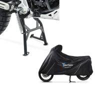 Sett: hovedstativ med ABE egnet for Yamaha Tenere 700 19-24 ConStands + motorsykkelpresenning Yamaha Tenere 700 Tourtecs XL svart