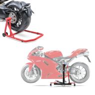 Set: Zentralständer Ducati 1098 07-08 Motorradheber ConStands Power-Evo + Einarmständer Ducati 1098 07-08 Montageständer ConStands Single-Classic rot_1