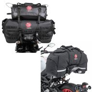 Motorsykkel hale bag sett SX70 + XF30 volum 100 L tørr bag vanntett + hale bag motorsykkel SX80 pillion bag svart 70 liter
