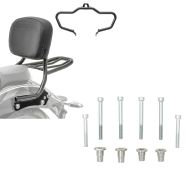 Sett: Mustache crash bar + sissy bar med bagasjehylle egnet for BMW R 18 / Classic 20-24 Craftride QL2 + adaptersett for å feste sissy bars med originale sidevesker som passer til BMW R18 20-24 Craftride