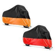 Sett: presenning egnet for Honda Gold Wing 1500 / 1800 Craftride XXXXL i svart-oransje + presenning egnet for Honda Gold Wing 1800 / 1500 / F6B Craftride XXXL svart-rød