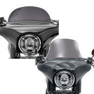 Sett: Frontrute egnet for Harley Davidson Sport Glide 18-24 Craftride M frontrute mørk tonet + Frontrute egnet for Harley Davidson Sport Glide 18-24 Craftride L frontrute røykgrå