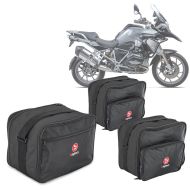 Sett Vario sideveske innervesker MV1 + toppveske innerveske Vario MV3 passer for BMW R 1200 GS / Adventure 13-18 Bagtecs svart