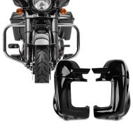 Sett: Crash bar egnet for Harley Davidson Touring 09-23 Craftride TR2 krom + benskjold egnet for Harley Davidson Touring-modeller 1983-2013 Craftride ventilert svart