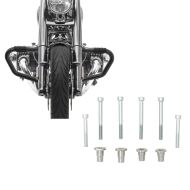 Sett: Crash bar Bart egnet for BMW R 18 / Classic 20-24 motorbeskyttelsesstang 38mm Craftride MV5 svart + adaptersett for å feste sissy bars med originale sidevesker som passer til BMW R18 20-24 Craftride