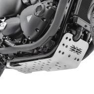 Motorschutz für Triumph Thruxton RS 20-21 Motoguard Aluminium Bugspoiler Unterbodenschutz silber_1