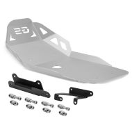 Motorbeskyttelse egnet for BMW F 850 GS / F 750 GS 18-20 Motoguard sølv aluminium front spoiler undervogn beskyttelse