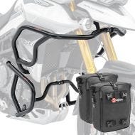 Sett med kollisjonsbøyler + bagger egnet for Triumph Tiger 900 / GT / Rally 20-23 crashbars topp bunn CB4 Motoguard