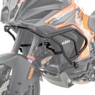 Fairing beskyttelsesstang X21 egnet for KTM 1290 Super Adventure R / S 21-24 tankbeskyttelsesstang topp svart