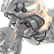 Sett med håndtak øverst og nederst + frontlykt egnet for KTM 1290 Super Adventure R / S 21-24 Motoguard svart X21