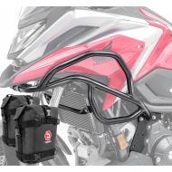 Sett med øvre kollisjonsbøyler + vesker K4 egnet for Honda NC 750 X 21-24 Motoguard svart X21