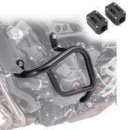 Sett med kollisjonsbøyler + beskytter egnet for Yamaha MT-09 / SP 13-20 crashbar Motoguard svart