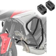 Sett med kollisjonsbøyler + beskytter egnet for Ducati Multistrada V4 / S 21-24 motorbeskyttelse Motoguard DX