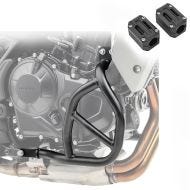 Sett med kollisjonsbøyler + beskytter egnet for Honda Transalp XL 750 23-24 motorbeskyttelsesstang Motoguard SG25