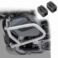 Sett med kollisjonsbøyler + beskytter egnet for BMW R 1250 GS 19-23 motorbeskyttelse L34 Motoguard sølv