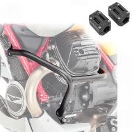 Sett med kollisjonsbøyler + beskytter egnet for Moto Guzzi V85 TT 19-24 motorbeskyttelse Motoguard SG31