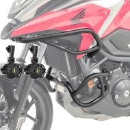 Sett med kollisjonsbøyler + ekstra frontlykter SG1 egnet for Honda NC 750 X 21-24 tåkelys Motoguard