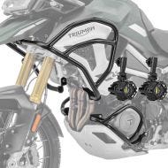 Sett med kollisjonsbøyler + ekstra lys egnet for Triumph Tiger 1200 GT / Pro 22-24 MK2 tåkelys Motoguard