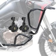 Sett med kollisjonsbøyler + ekstra frontlykter egnet for Honda Africa Twin 1100 20-23 tåkelys Motoguard DPLB3
