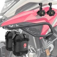 Sett med håndtak + ekstra frontlykter + håndtak bag egnet for Honda NC 750 X 21-24 Motoguard SG1