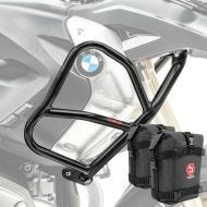 Sett med øvre kollisjonsbøyler + vesker K4 XL egnet for BMW R 1200 GS 08-12 Motoguard