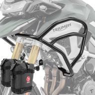 Sett med øvre kollisjonsbøyler + vesker egnet for Triumph Tiger 1200 GT / Pro 22-24 Motoguard TG2 svart