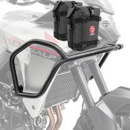 Sett med øvre kollisjonsbøyler + vesker egnet for Honda Transalp XL 750 23-24 Motoguard HG12 svart