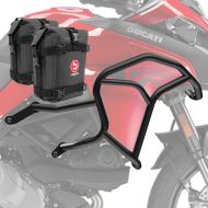 Sett med øvre kollisjonsbøyler + vesker egnet for Ducati Multistrada V2 / S 22-24 HG48 Motoguard svart