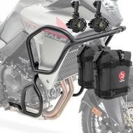 Sett med kollisjonsbøyler + ekstra frontlykter egnet for Honda Transalp XL 750 23-24 + vesker Motoguard SK1