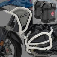 Sett med styrbøyler + vesker egnet for BMW R 1300 GS 23-24 Motoguard sølv SG41