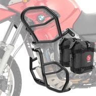 Sett med håndtak + vesker som passer til BMW F 650 GS 00-07 Motoguard svart SG53