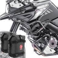 Sett med håndtak + vesker som passer for Suzuki V-Strom 1050 20-24 Motoguard SG38