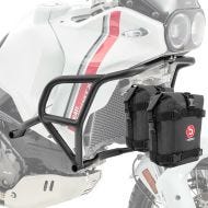 Sett med styrbøyler + vesker som passer til Ducati DesertX 22-24 Motoguard MK13 svart