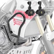 Sett med kollisjonsbøyler + tilleggslys egnet for Yamaha Tenere 700 19-24 tåkelys Motoguard MK12