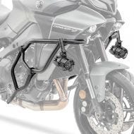 Sett med kollisjonsbøyler + ekstra frontlykter egnet for Yamaha Tracer 9 / GT 21-24 tåkelys Motoguard KT11