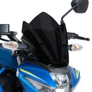 Naken sykkelskjerm egnet for Suzuki GSX-S 125 17-21 mørk tonet frontrute Puig New Generation Sport 9873F