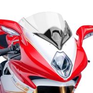 Racing skjerm Z egnet for MV Agusta F4 1000 / R / RR 10-20 klar kåpeskjerm Puig 5256W